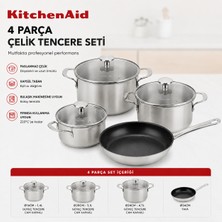 KitchenAid 7 Parça Çelik Tencere Seti