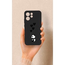 Vip Case Oppo Reno 15F Uyumlu Kalpli Panda Desenli Silikon Kılıf