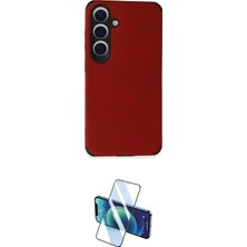 Uravas Store Ieg™ Galaxy S24 Kılıf Doruk Asil Koleksiyonu - Siyah 3D Antistatik Seramik Nano Ekran Koruyucu