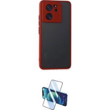 Uravas Store Ieg™ Mi 13T Pro Kılıf Ahenk Çizgi Serisi - Siyah 3D Antistatik Cam Ekran Koruyucu