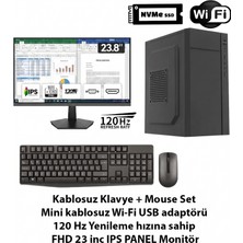 Comloji Ofis Basic-2 | I5-4440 | 8gb | 256GB Nvme | 23 Fhd 120 Hz Monitör Ekstralı Tak Çalıştır Ofis Paketi