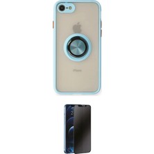 Uravas Store Ieg™ Iphone 7 Kılıf Yörünge Çizgi - Siyah 3D Antistatik Hayalet Cam Ekran Koruyucu