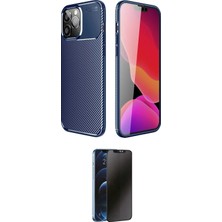 Uravas Store Ieg™ Iphone 14 Pro Kılıf Eksen Form Prime - Siyah 3D Antistatik Hayalet Cam Ekran Koruyucu