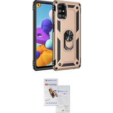 Uravas Store Ieg™ Galaxy M51 Kılıf Ahenk Klasik Koleksiyonu - Siyah Seramik Nano Ekran Koruyucu