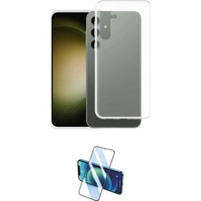 Uravas Store Ieg™ Galaxy S24 Plus Kılıf Zirve Doku - Siyah 3D Antistatik Cam Ekran Koruyucu
