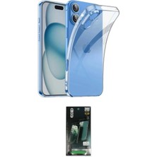 Uravas Store Ieg™ Iphone 16 Kılıf Zirve Doku - Siyah 360 Mat Full Body Arka Koruyucu