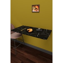 Asra Trend Lüks Duvara Monte Katlanabilir Çalışma Yemek Masası %100 MDF Balkon Bahçe Masası DMM90