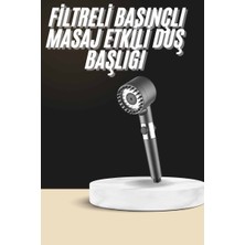 Techugo Duş Başlığı Profesyonel Masaj Başlıklı 3 Modlu Yeni Nesil Masaj Uçlu Su Tasarruflu