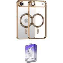Uravas Store Ieg™ Iphone 17 Air Kılıf Nova Işık Özel Seri - Siyah Bilvis 5ın1 3D Magic Cam Ekran Koruyucu