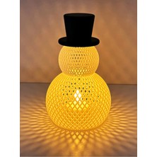 Lunera Accessories Kardan Adam Mumluk | Yılbaşı Temalı 3D Dekoratif Mumluk
