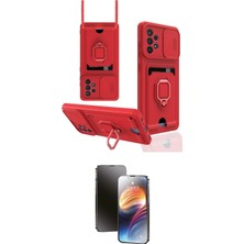 Uravas Store Ieg™ Galaxy A72 Kılıf Vadi Form Prime - Siyah 3D Antistatik Mat Seramik Nano Ekran Koruyucu