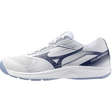 Mizuno Cyclone Speed 5 Unisex Voleybol Ayakkabısı Beyaz / Lacivert