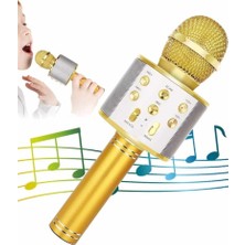 Techugo Karaoke Mikrofon Dahili Hoparlörlü Sd-Usb-Aux Girişli Bluetooth Hoparlör