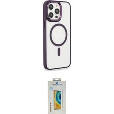 Uravas Store Ieg™ Iphone 15 Pro Max Kılıf Yankı Işık Özel Seri - Siyah Polymer Nano Ekran Koruyucu