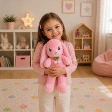 Toyzoy Toys Pembe Ponponlu Tavşan, Peluş 35 & Tatlı Sevimli Hediyelik Oyuncak