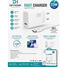 Deyhome Yk Design YK-SR63 120W Type-C Hızlı Şarj Cihazı ve Kablosu