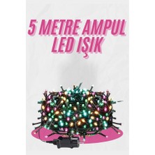 Techugo 5 Metre Ampul LED Işık Renkli Rgb Çok Renkli LED Aydınlatma
