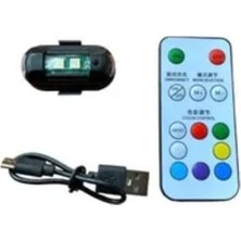 Depo Garaj Lamba Uçak Kanadı Çakar Şarjlı Rgb Kumandalı