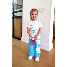 Poala Kids Cute Kitty Takım Kız Çocuk Alt Üst Takım