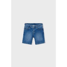 Mayoral Erkek Çocuk Klasik Denim Bermuda Şort - Orta Mavi