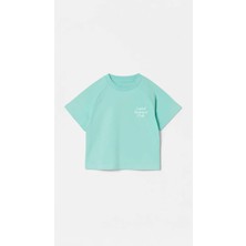 Poala Kids Unisex Yeşil Summer Club Tshirt Erkek Çocuk T-Shirt