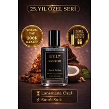 Vantor %25 Esans Edp 50 ml Erkek Parfüm Kalıcı Amber Odunsu Maskülen Koku