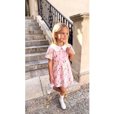 Poala Kids Çiçekli Dokuma Elbise Kız Çocuk