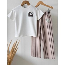 Poala Kids Chasıng Waves Çizgili Takım Erkek Çocuk Alt Üst Takım