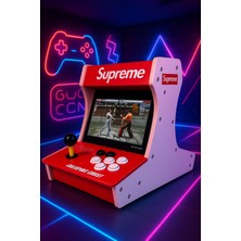 Konsol Plus Supreme Çift Arcade Kol 10INÇ Çift Ekran 3000+ Oyunlu Retro Arcade Atari Old School