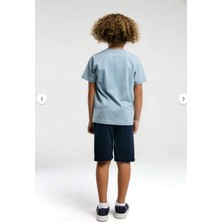 Ay Kids Aykidsclup U.s. Polo Assn Erkek Çocuk Mavi Bermuda Takım 2025-