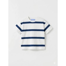 Poala Kids Oversize Çizgili Tshirt Erkek Çocuk T-Shirt