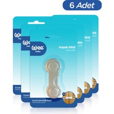 Wee Baby Dolap Kapak Kilidi – Bebek Çocuk Güvenlik Kilidi  (6 Adet)
