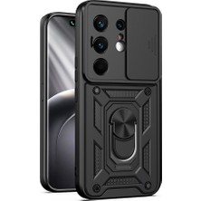 Gpack Tecno Camon 50 Pro Kılıf Pars Standlı Yüzüklü Sürgülü Vega