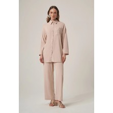 Ftz Women Kadın Kapella Taşlı Takım  Beige 31417
