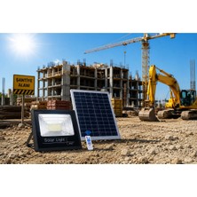 Kialed 200W Solar LED Projektör Güneş Enerjili Dış Mekan Aydınlatma Kumandalı IP67 Su Geçirmez Bahçe Sokak Şantiye Lambası