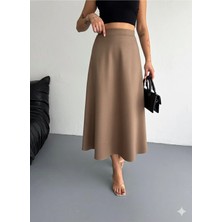 Gugus Kadın Uzun Süet Etek Kloş/mevlana Model 90 cm Tam Boy