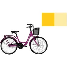 Bisan Sorrento Kadın Şehir Bisikleti 44CM V 26 Jant 3 Vites Krem Gold