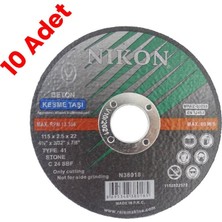 Nikon N38018 Kesme Diski 115X2.5MM Beton 10'lu Paket
