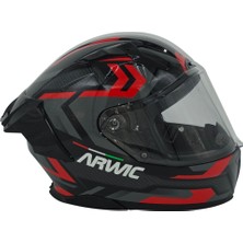 Arwic Fullface Motosiklet Kaskı AR953 Draco Güneş Vizörlü Ece-R 22.06