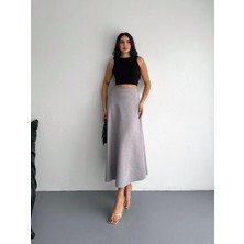 Gugus Kadın Uzun Süet Etek Kloş/mevlana Model 90 cm Tam Boy