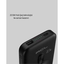 Techugo LCD Ekranlı Kablosuz Powerbank Type C ve USB Çıkışlı