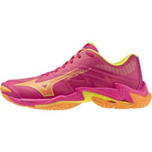 Mizuno Wave Lightning Elite Unisex Voleybol Ayakkabısı Pembe / Sarı
