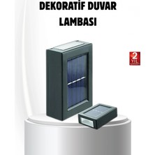 MiraLive Solar Güçlü 6 LED Dış Mekan Lambası – Otomatik Aç/kapa Işık Sensörlü Aydınlatma