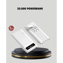 Techugo 20.000 Mah 4 Çıkışlı LED Göstergeli Hızlı Şarj Powerbank