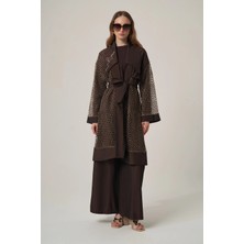 Ftz Women Kadın Nakışlı Takım  Kahve 31368