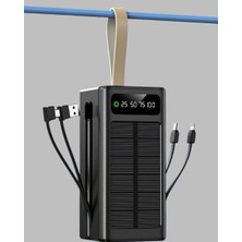 Techugo Taşınabilir Güneş Panelli Powerbank Çoklu Cihaz Şarj Destekli