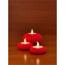Lunera Accessories 3D 3’lü Bombeli Mumluk