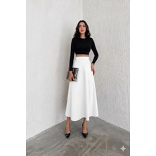 Gugus Kadın Uzun Süet Etek Kloş/mevlana Model 90 cm Tam Boy