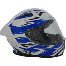 Arwic Fullface Motosiklet Kaskı AR935 Storn Güneş Vizörlü Ece-R 22.06