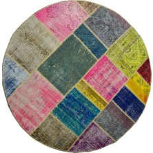 Kilim Co. Patchwork El Dokuma Isparta Halısı 160X160 cm (2.56 M²)